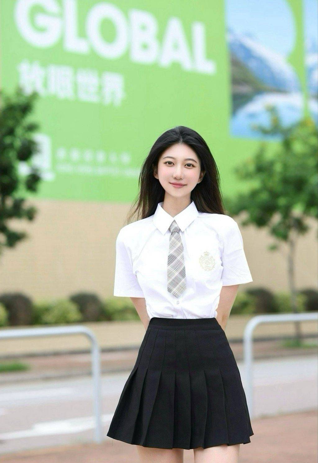 校服校花裙子图片