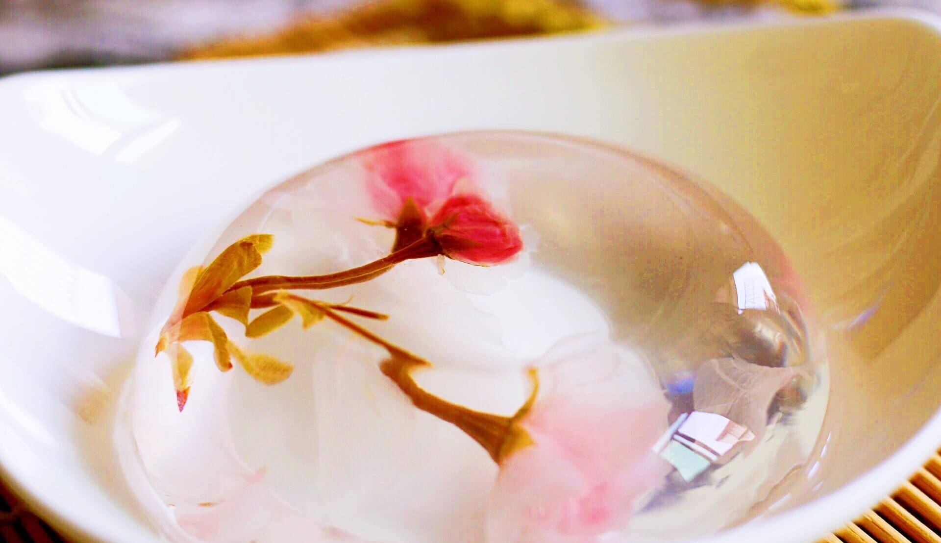 水信玄饼-美食中的水晶球_樱花_日本_红糖