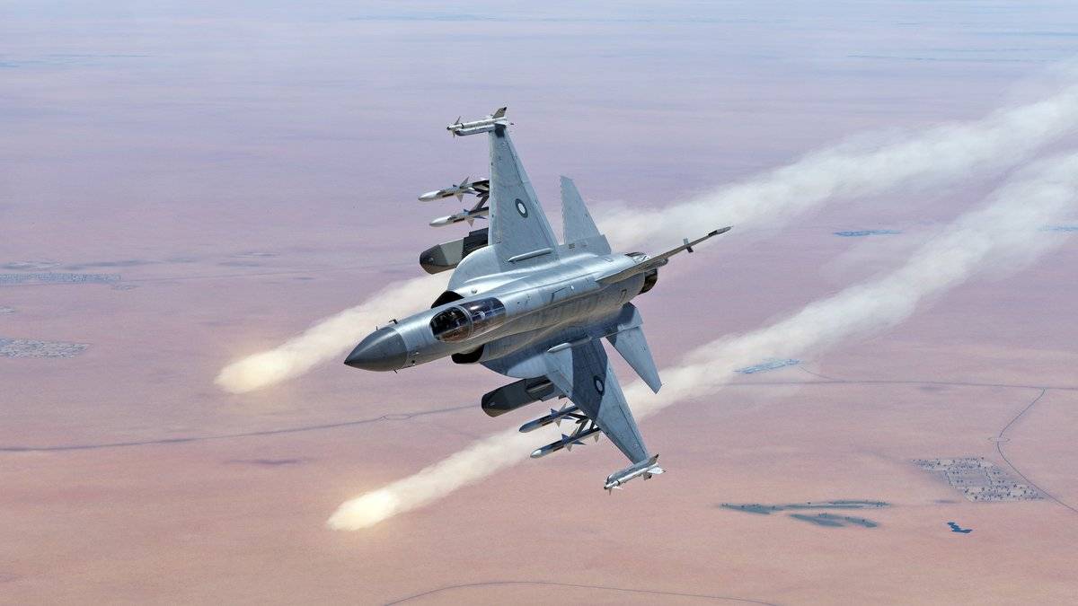 jf-17枭龙战斗机是中国和巴基斯坦联合开发的型号,目前在巴基斯坦进行