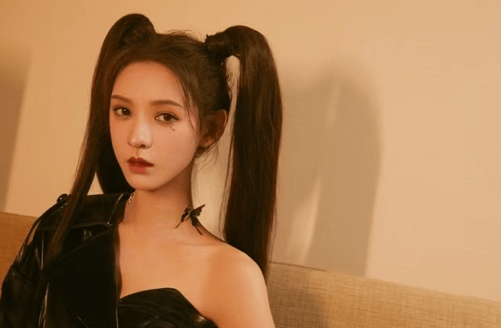 张予曦晒双马尾照片照片中的她简直美的不像话