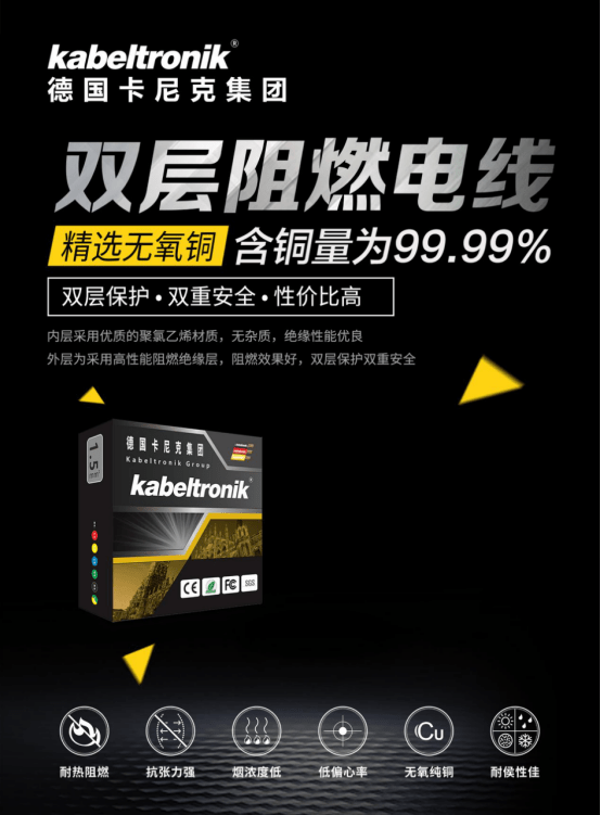 德国卡尼克助力家装电线扛住夏天防火于未燃