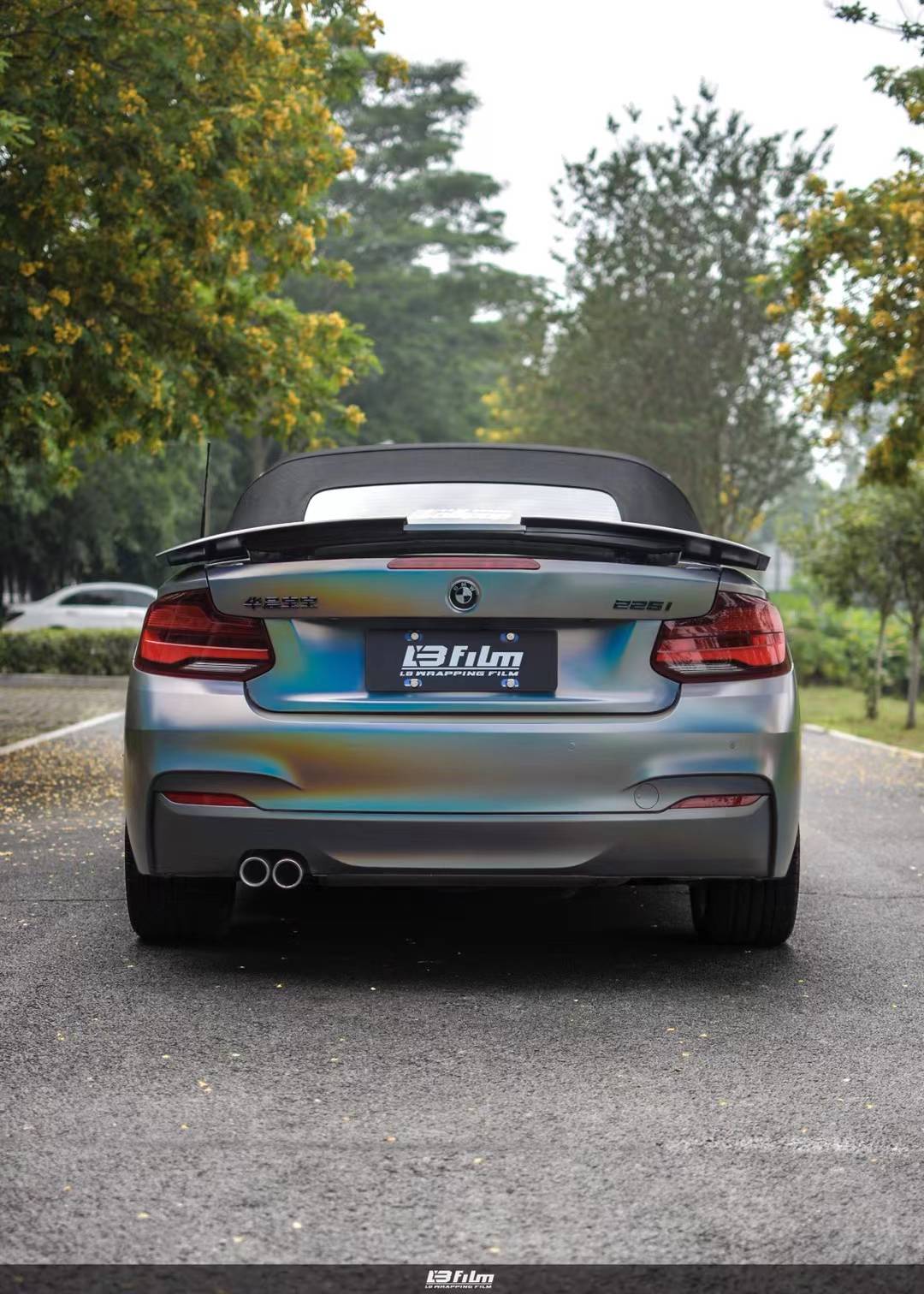 宝马-2系lbfilm改色膜亚面锦绣灰,七彩斑斓的灰_搜狐汽车_搜狐网