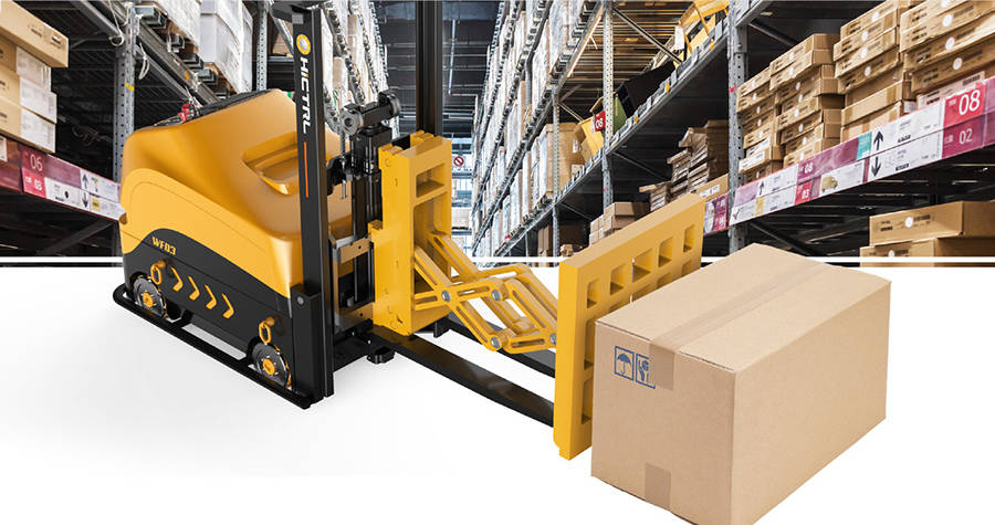 叉车agv应用于物流运输系统实现自动对接物料