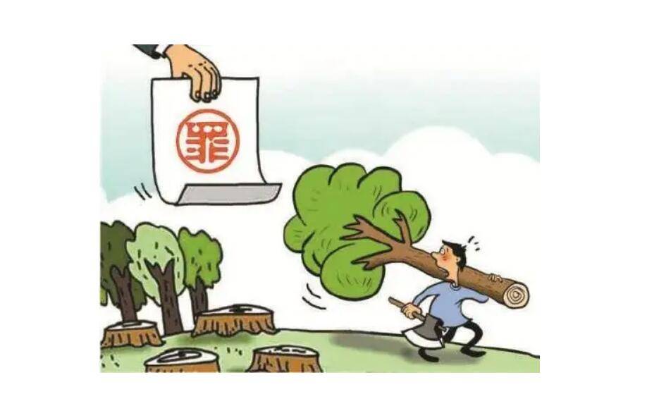 砍伐树木的图片漫画图片