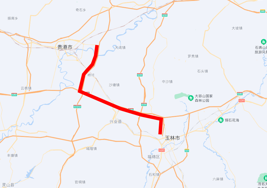 博白高速公路规划图图片