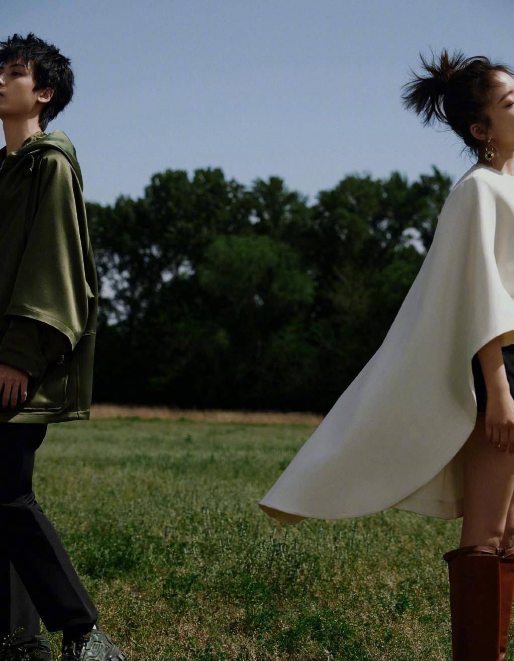 16岁边程和21岁任敏拍时尚大片,超有cp感,女方之前却被嫌"丑"_感觉