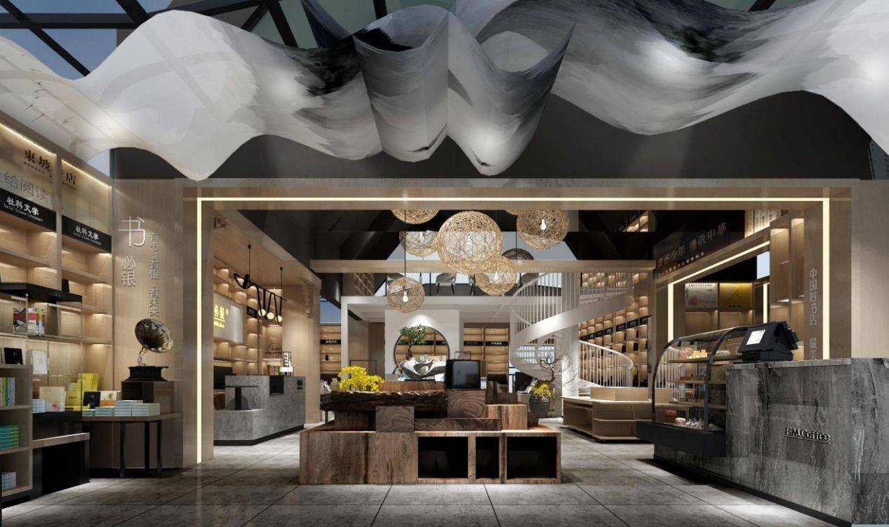 书店整店改造!二手书行旧貌换新颜,打造新中式文化美学空间!