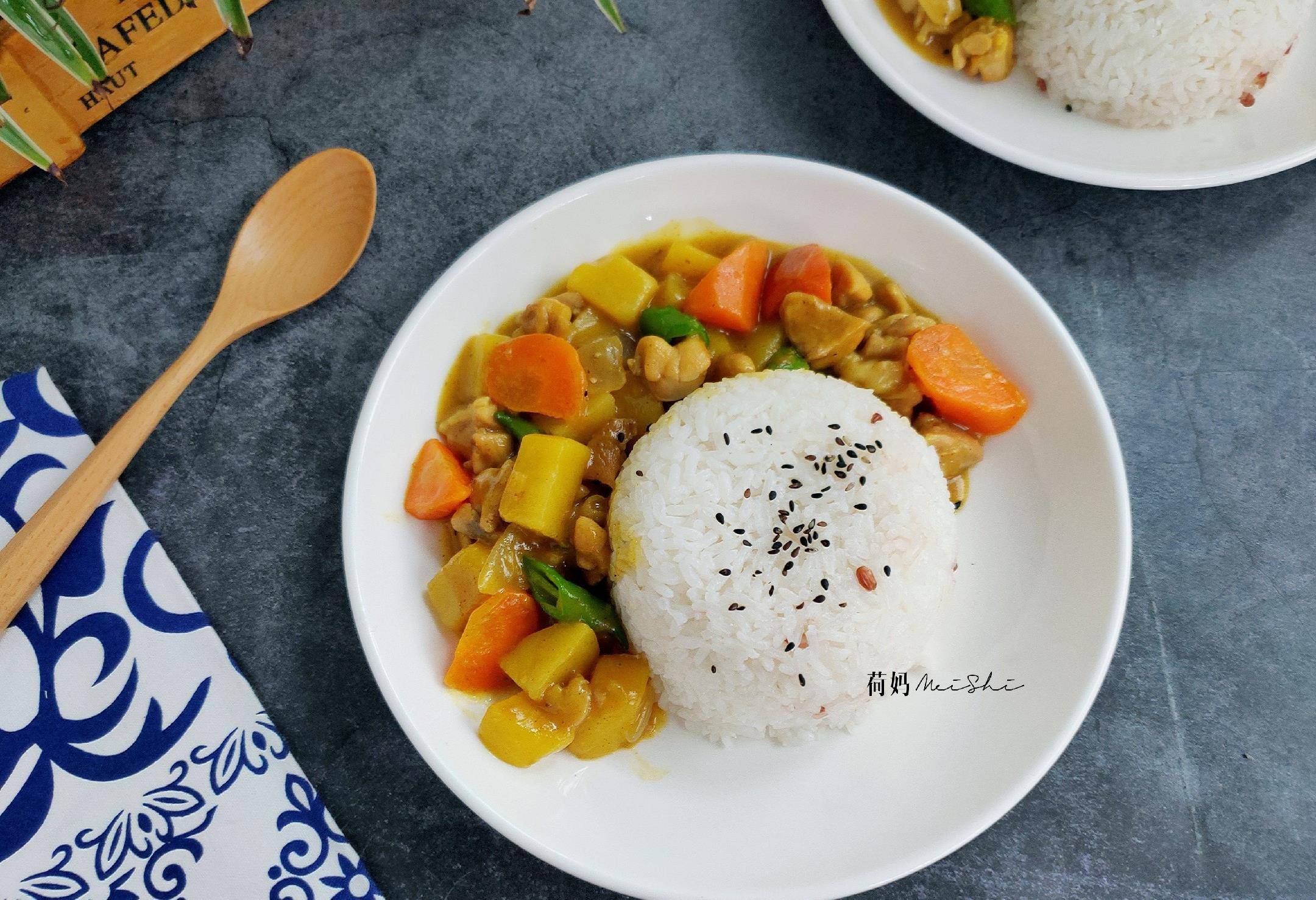 人人都爱吃的咖喱鸡肉饭,做法居然这么简单,家常,易做,零失败_土豆