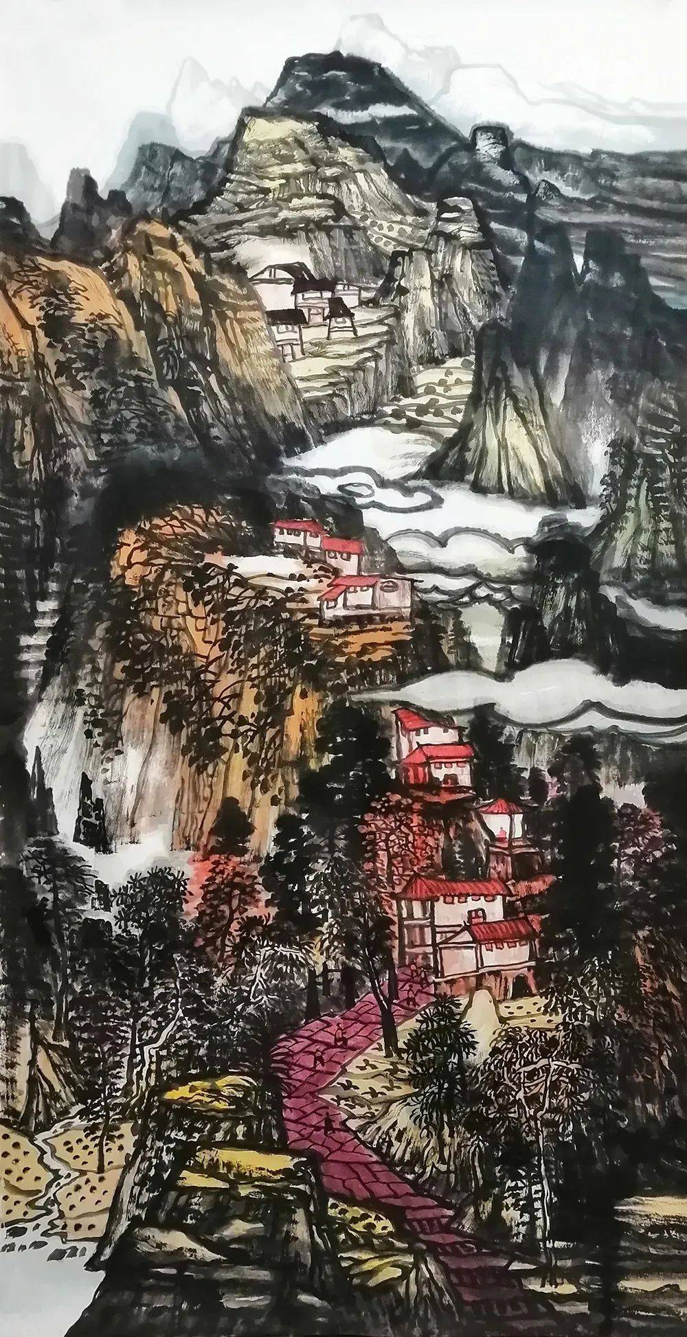 从姚厚武的近期系列作品中可以看出,画家融主观情感,性灵于客观的景物