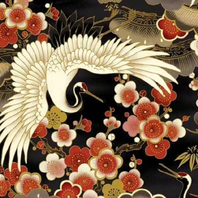 磨金石干货分享仙鹤纹样素材赶快收藏起来