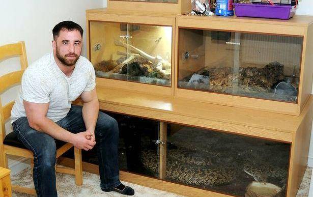 5米巨蟒做宠物;家有1岁幼子,他不担心蛇咬人_马库斯_克西_互动