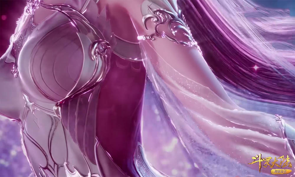 斗罗大陆小舞裙子变了和阿银一样都是开叉裙能看到整条腿