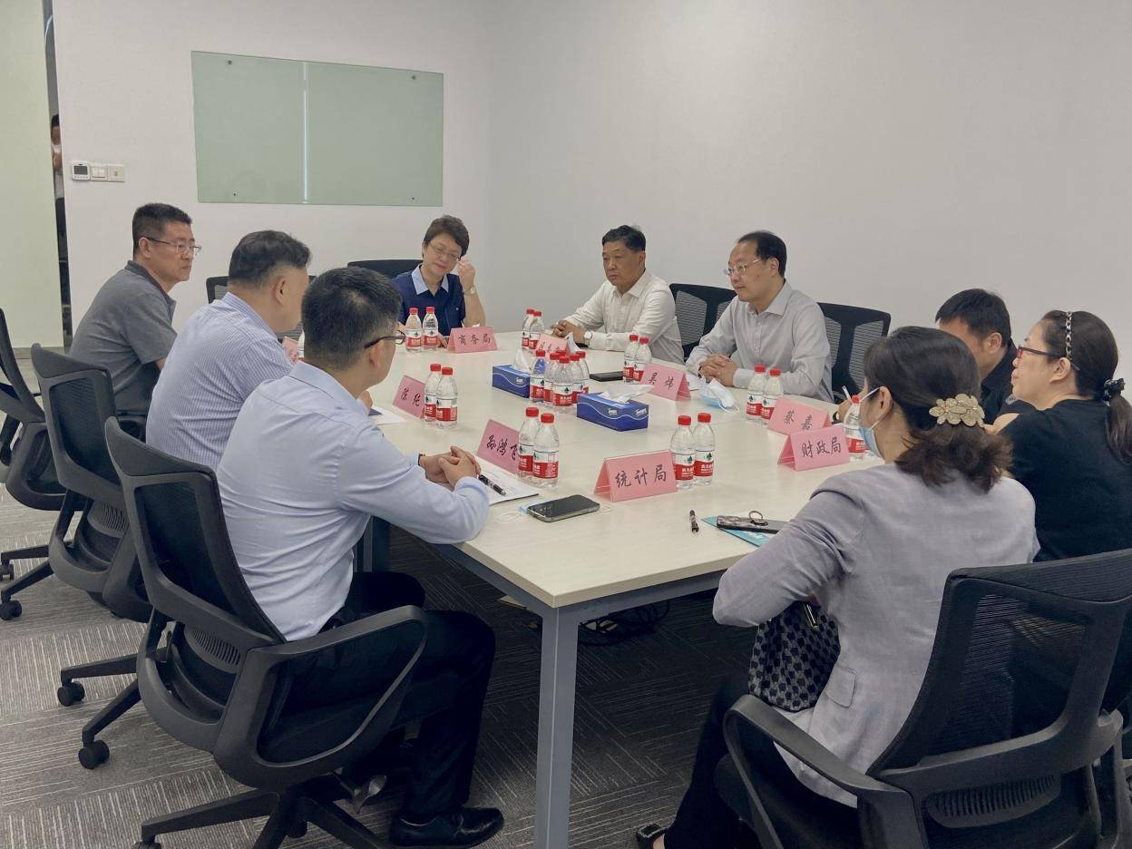 白下高新区管委会主任,区发改委蔡嘉,区委办主任沈涛,区财政局局长