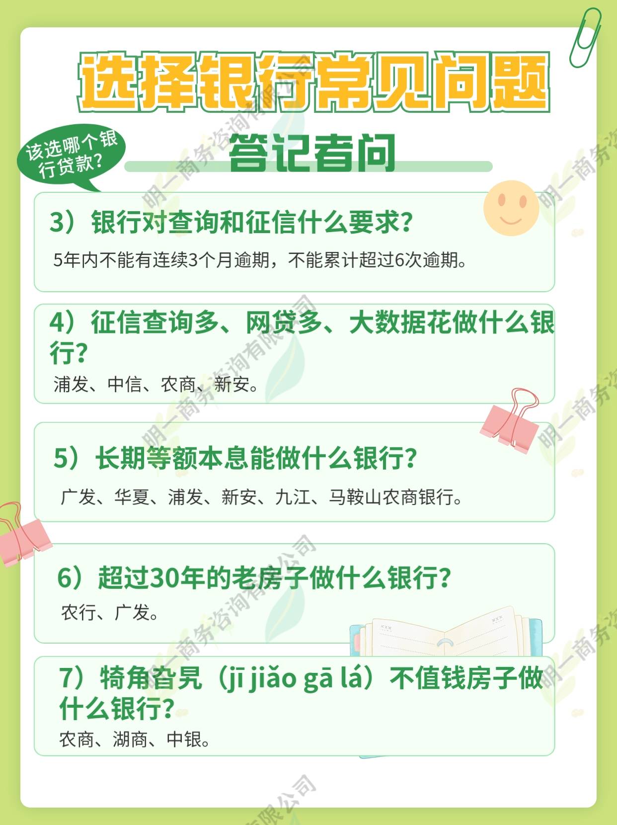 家少跑冤枉路，以下我将通过答记者问的方式，来告诉大家银行该怎么选。