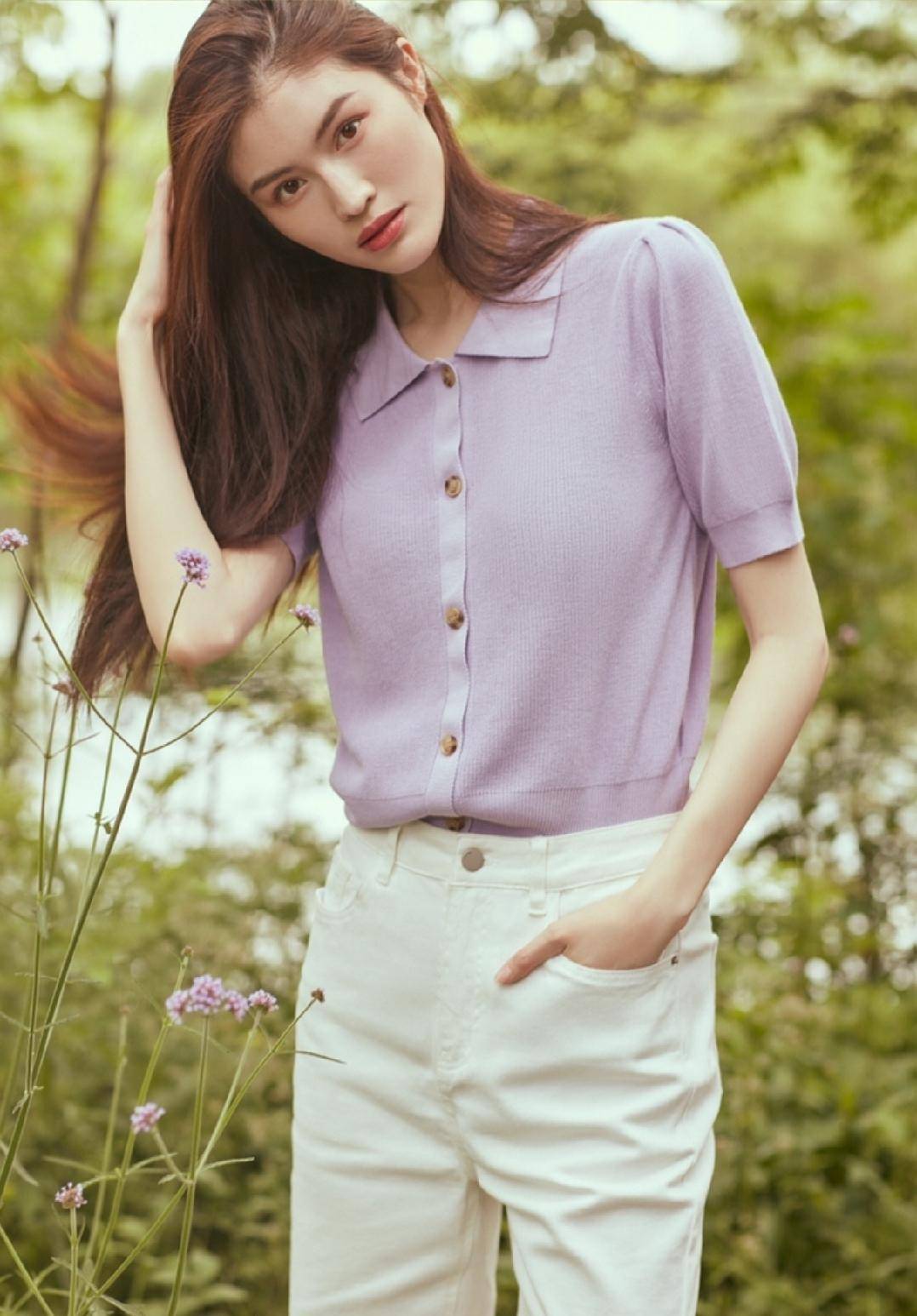 何穗夏季穿搭好清爽,集合今年各大流行色,何仙姑真的太会穿啦_伊芙丽