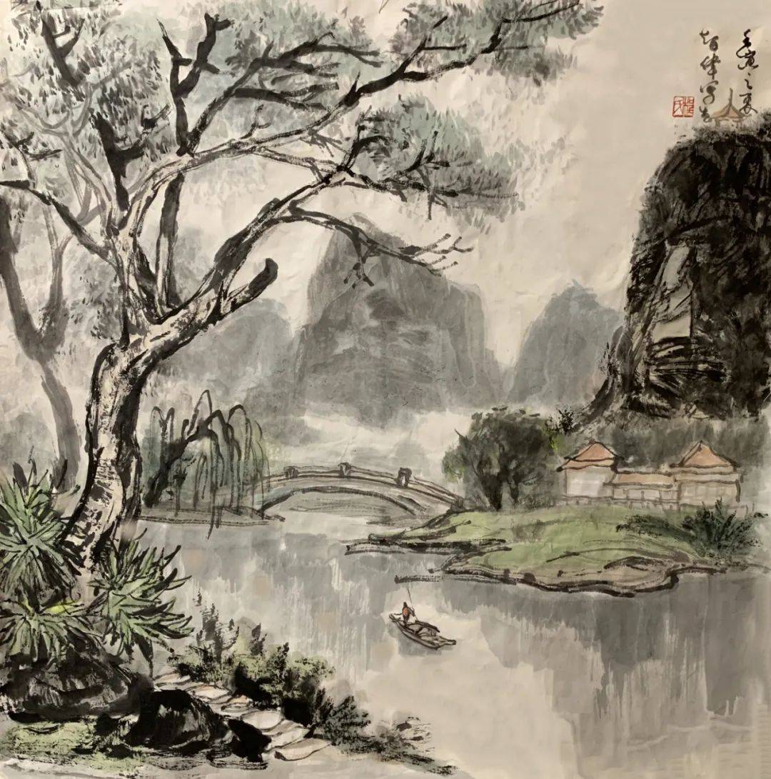 敢画了,也能画了:张际才写意山水画2022夏季训练营(第8期)圆满结束