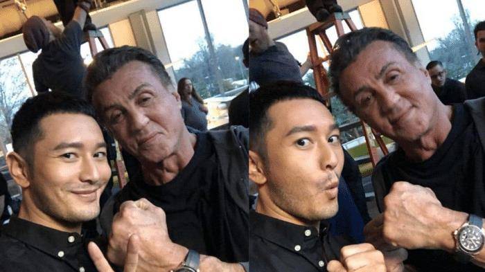 史泰龙跟谁合照都喜欢来一拳,唯独与见到他出现了"例外"_动作_成龙