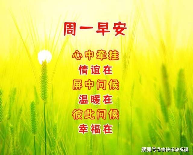 8月8日周一早晨问好祝福语,健康快乐每一天!_问候_平安_情谊