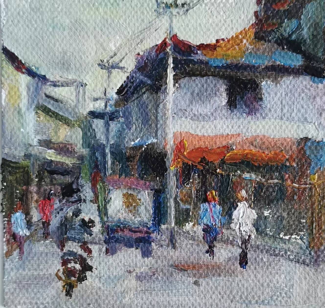 『人物聚焦』肖冬生小幅油画风景写生_cm_美术家协会_江西省