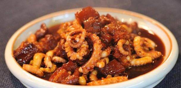 八爪鱼烧红烧肉 秘诀就是花雕酒烧肉不加水 别不相信_五花肉_口味_成