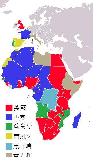二戰前夕的非洲殖民地形勢圖法國淪陷後,北非與亞洲的敘利亞殖民地