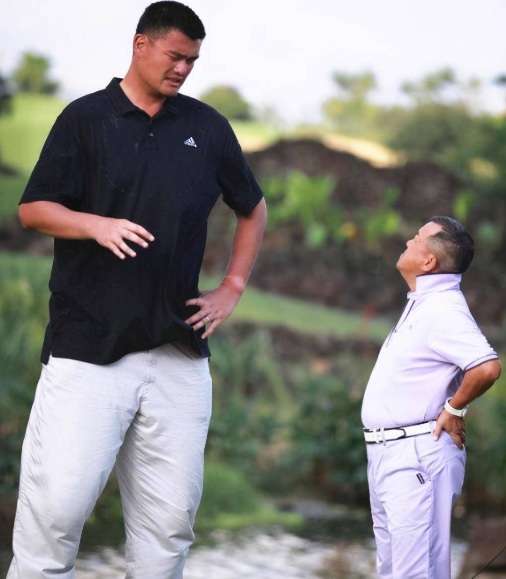 为了跟姚明合影不显尴尬 明星们是各显神通!