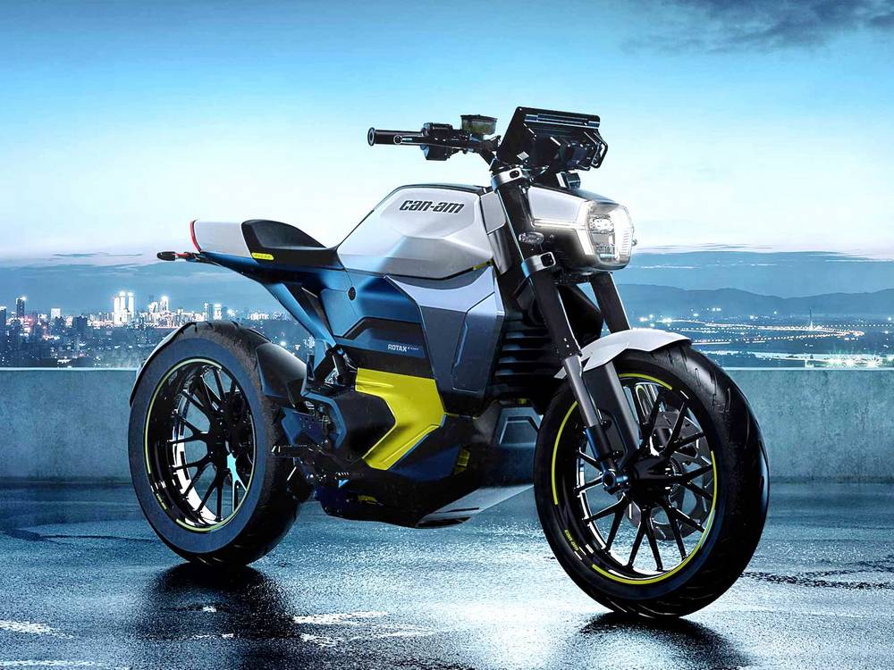 庞巴迪旗下can-am品牌新品电动两轮概念车发布_搜狐汽车_搜狐网