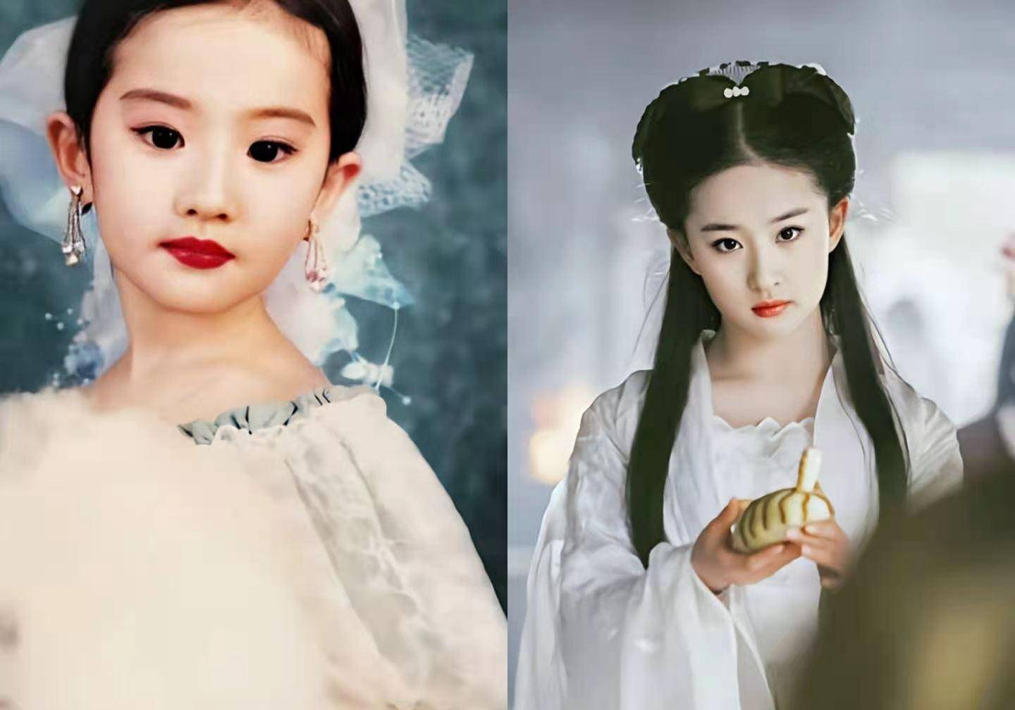 女明星从小美到大刘亦菲从小就是天仙杨幂好可爱