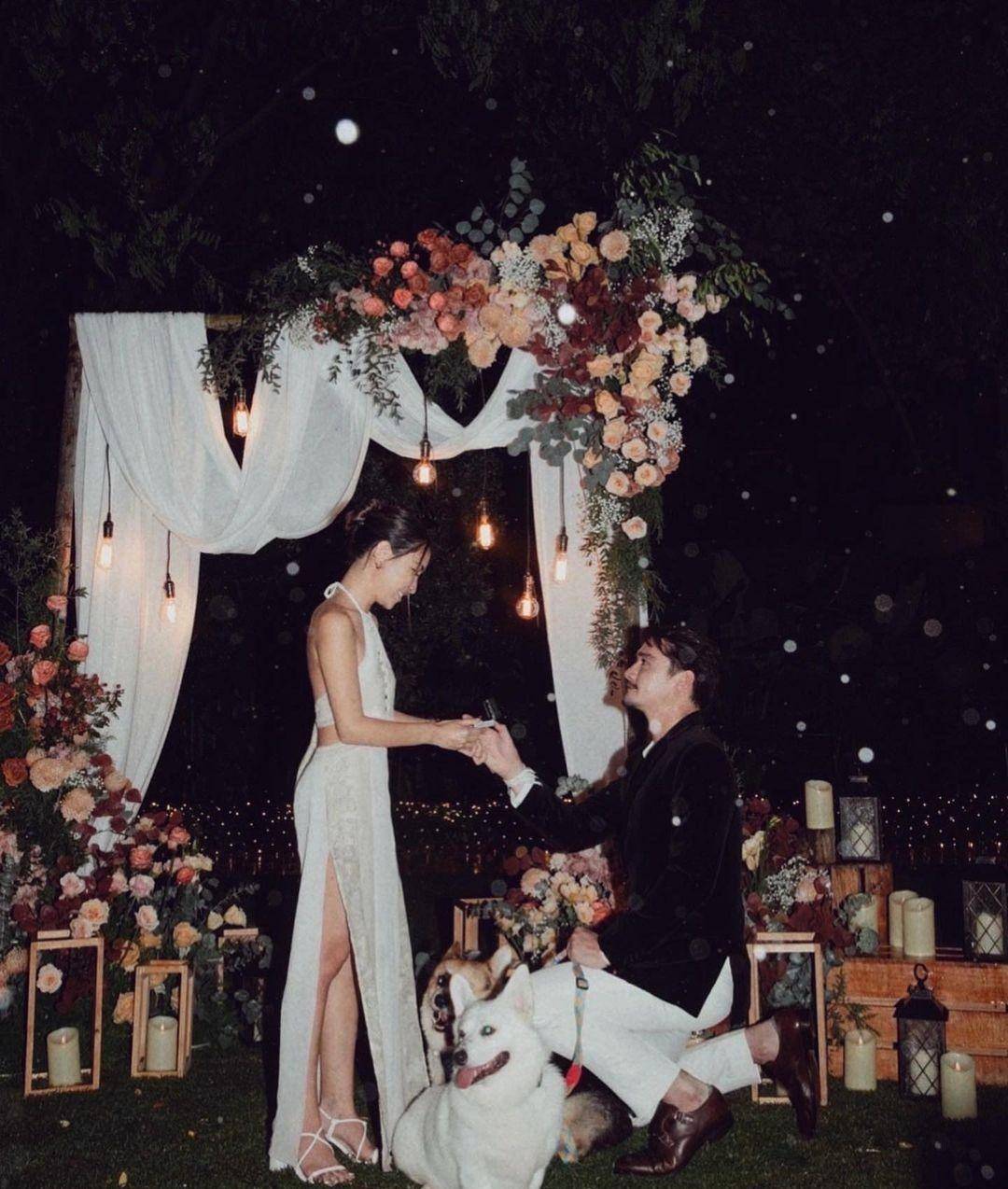 相恋5年!泰星阿南达成功求婚女友