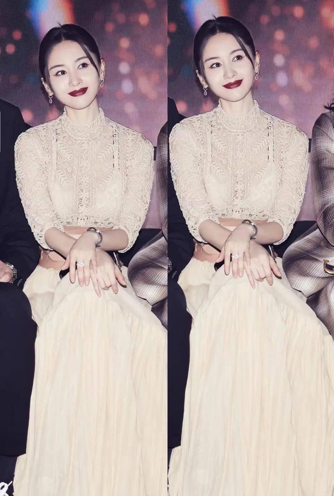 舒畅这次终于放开了,穿时尚镂空连衣裙亮相,宠儿身材惊艳_的设计_方式