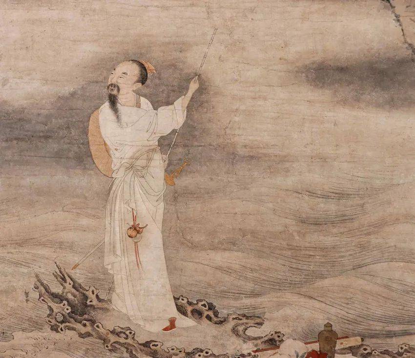 神思异想-元明白地暗刻花金彩绘"仙人乘槎"纹梅瓶图像研析_张骞