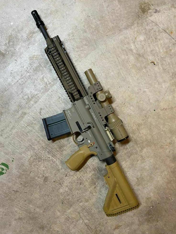 hk g28m110a1 被美軍採用,基於g28e的特等射手步槍,採用geissele配件