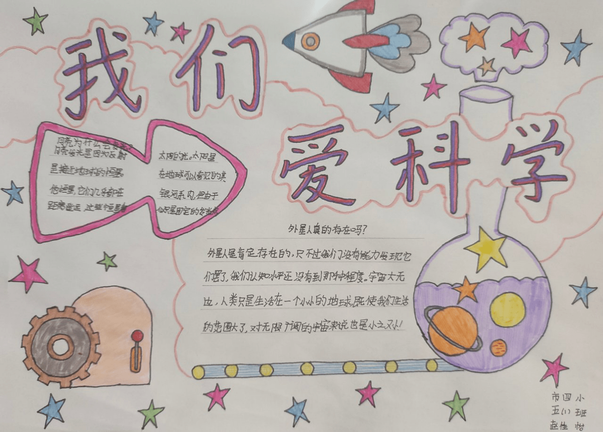 魅力科学 探索无限——三门峡市第四小学举行科学手抄报展评活动