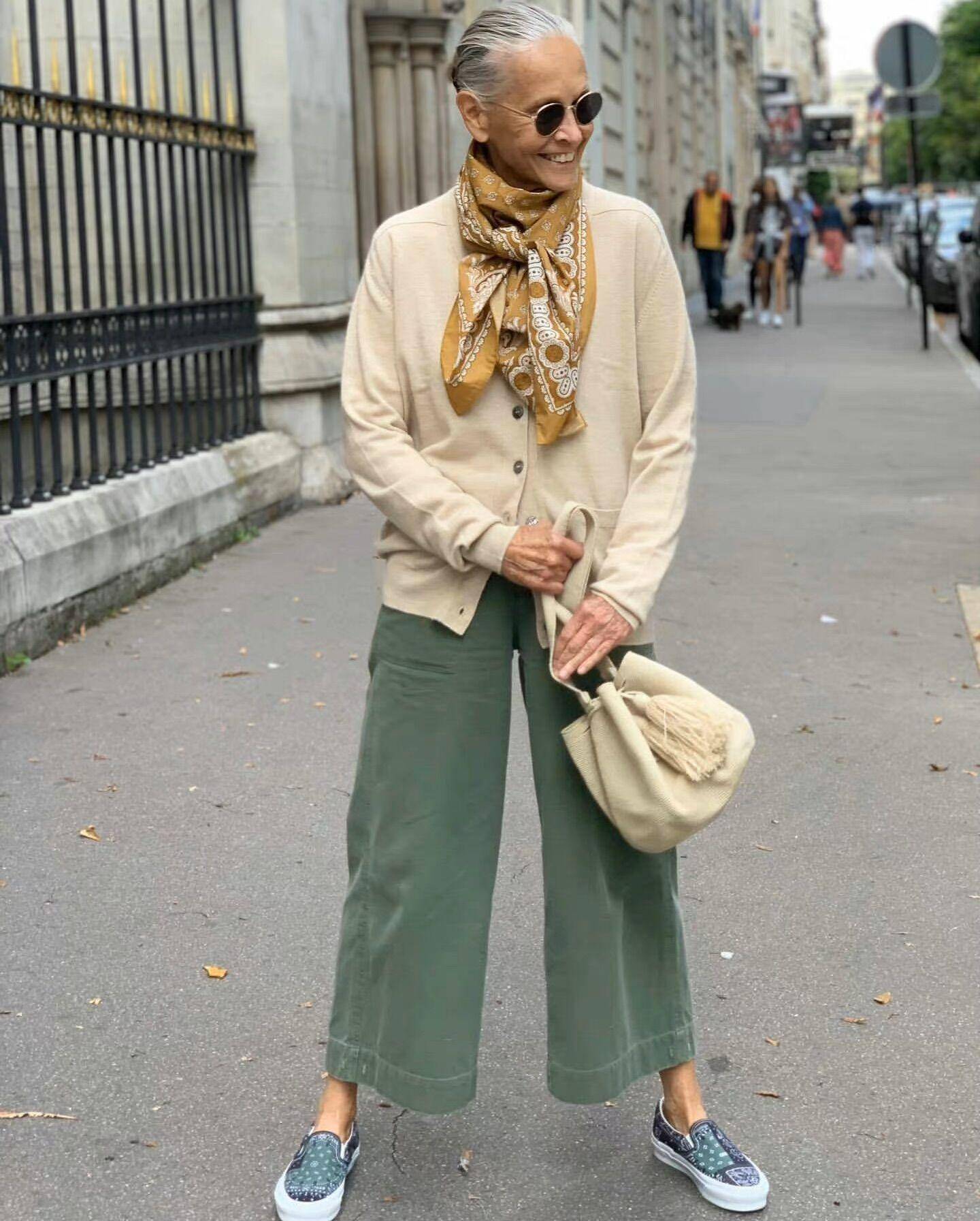 即便白发满头,也要穿得优雅_wright_linda_质感