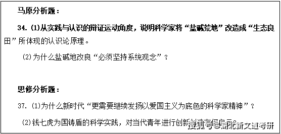 快来看（考研政治真题）考研政治真题答案是官方的吗 第2张