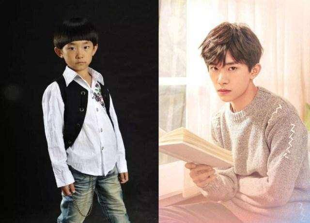 小时候的照片看得出很文静,难怪迷倒了赵又廷