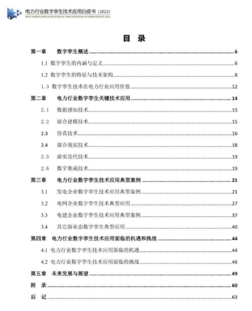 电力行业数字孪生手艺应用白皮书2022（附下载）