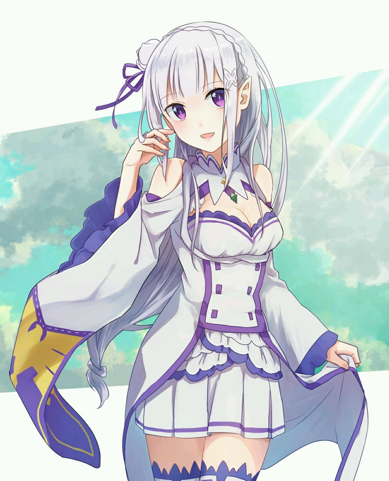 异世界生活》爱蜜莉雅"恨妹不是穹,恨妹不成穹"的说法不是空穴来风的