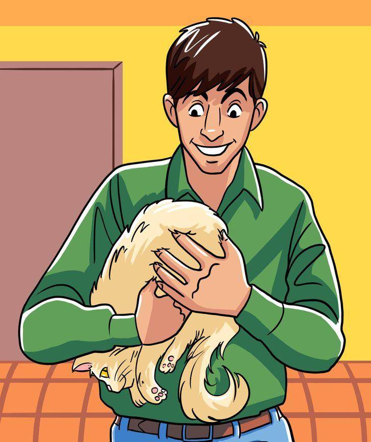 因此 ,在我们抱猫咪的时候,我们可以把一只手放在猫咪的胸部,另一只手