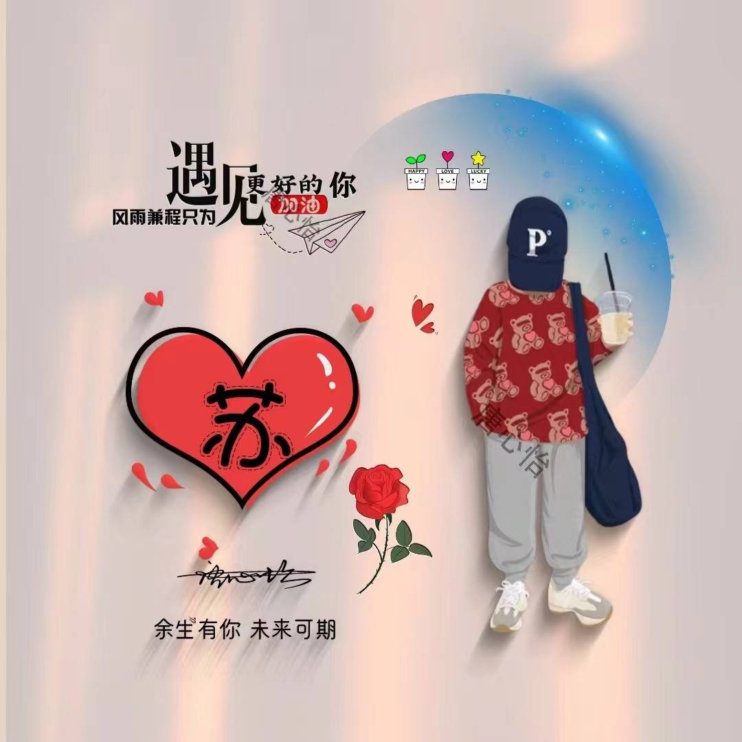 姓氏头像,微信头像,2023兔年情侣卡通特效个性签名头像,请查收!
