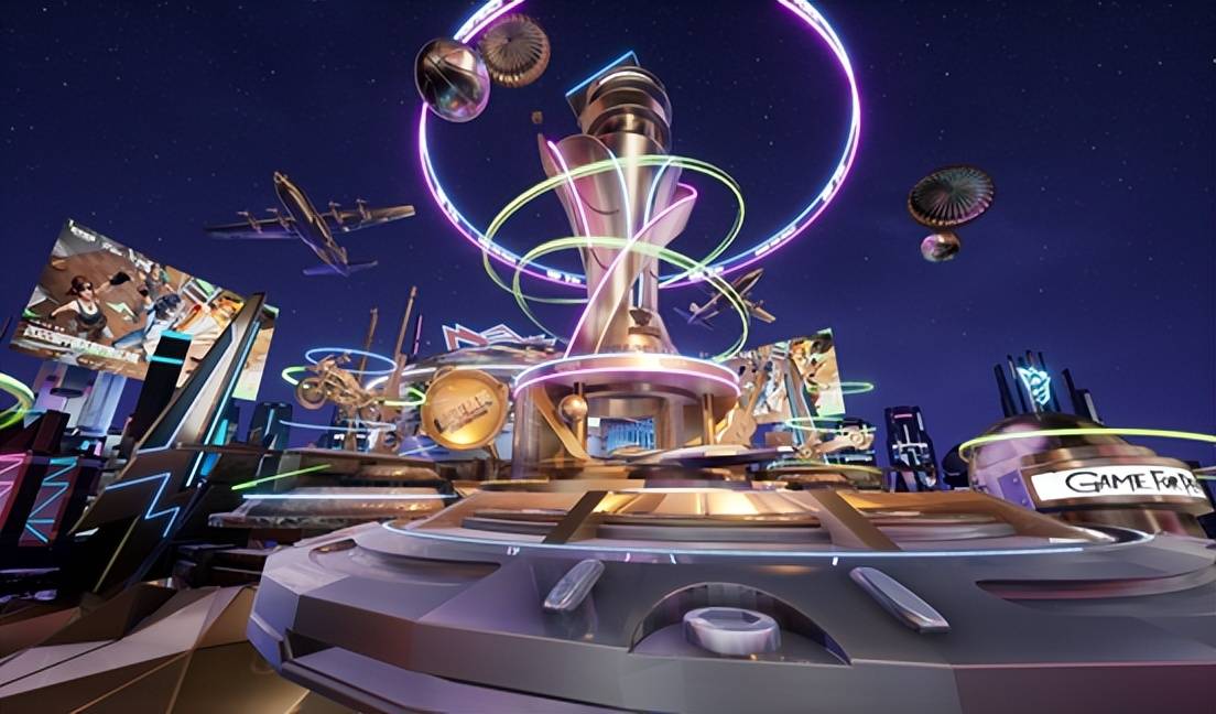 在今年高校赛总决赛的舞台上,线上ar虚拟场馆,赛博朋克式的赛事视觉