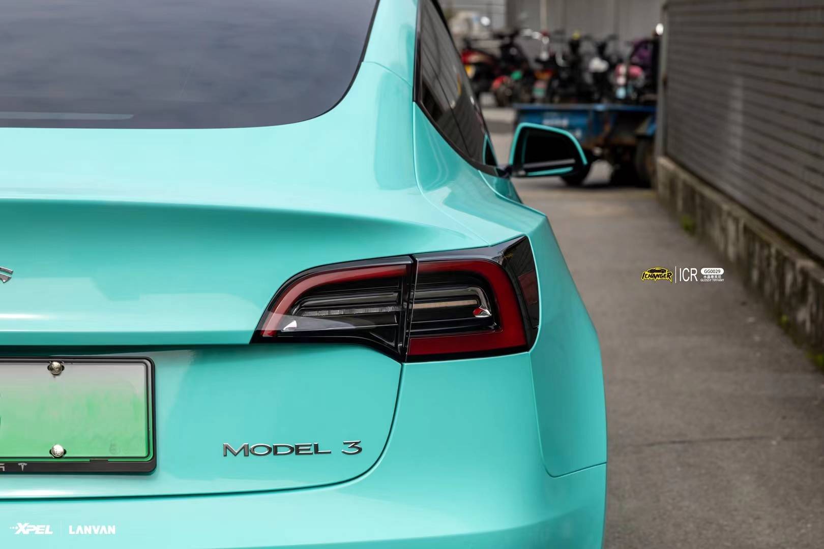 特斯拉ichanger改色膜蒂芙尼蓝,浪漫最幸福的蓝_型号