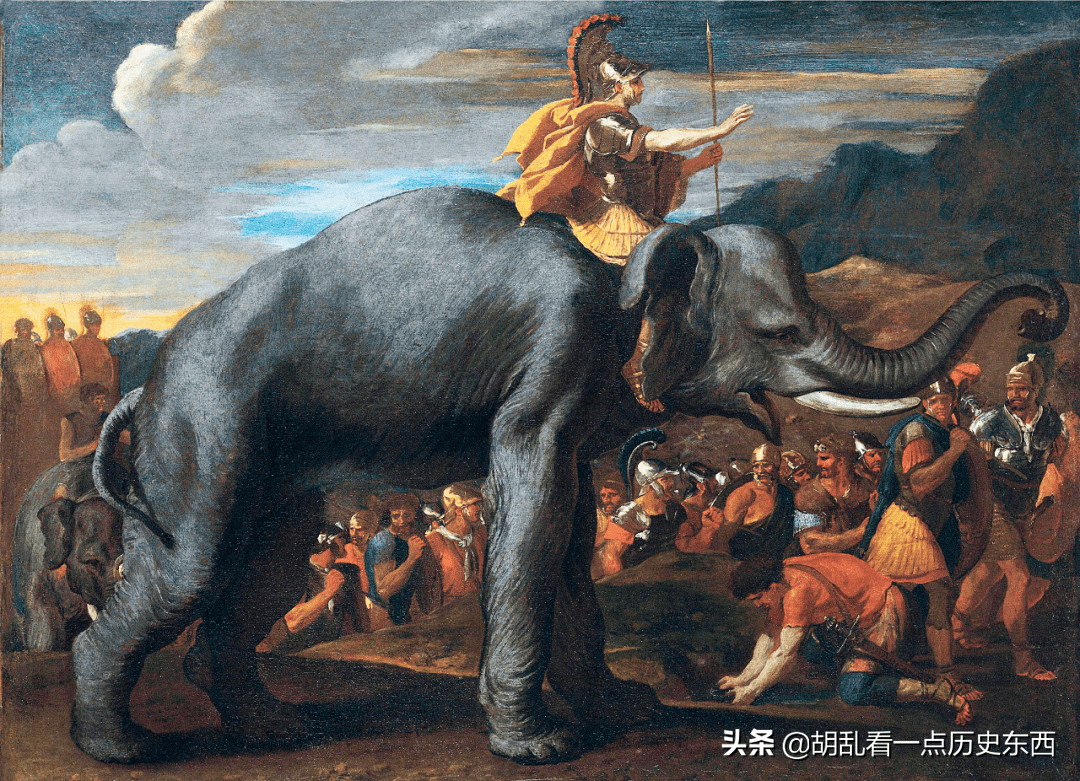 2万名骑兵和37头战象从新迦太基城出发,一路向东推进.