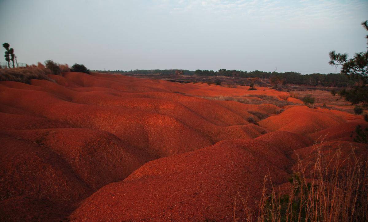 荒漠化_景观_红色