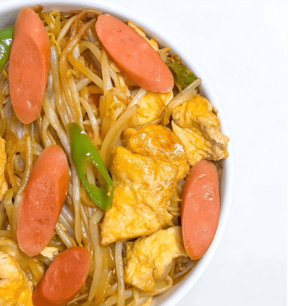 特殊时期,吃肉不如吃这菜,好看又好吃,营养全面,总吃不腻_火腿肠_豆芽