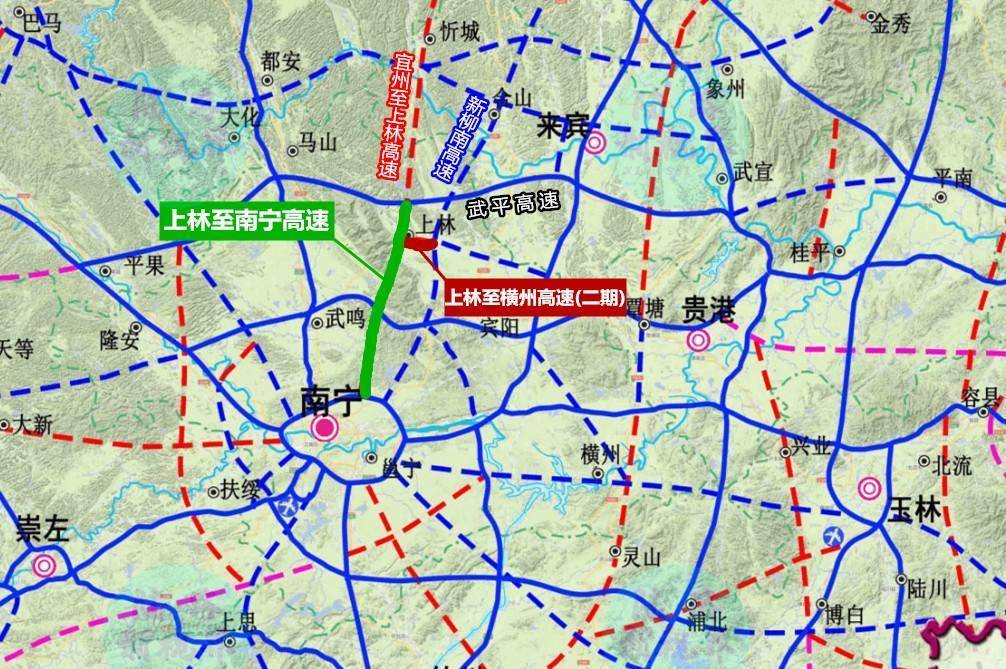 南宁三环高速规划图图片