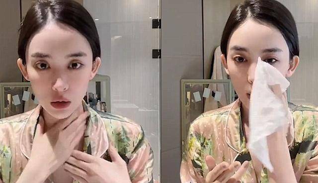 古力娜扎直播卸妆后,素颜后的五官更加迷人,网友:这是在抽空气吗?