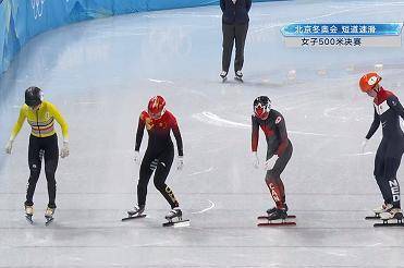 短道速滑女子500米决赛,张雨婷夺得第四名_比赛