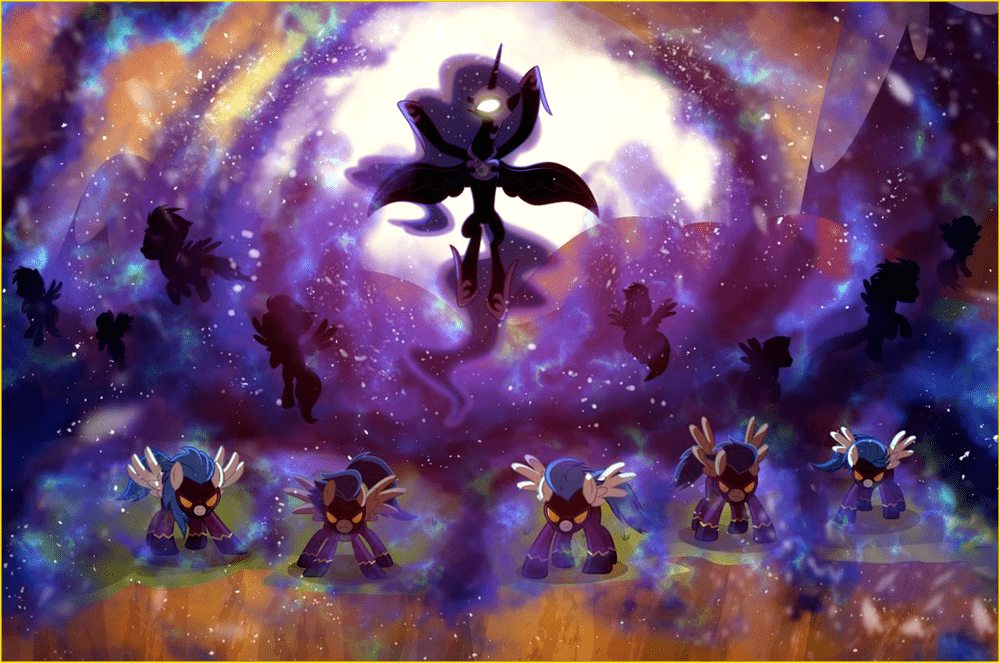 冥王亚伦×黑化天马图片