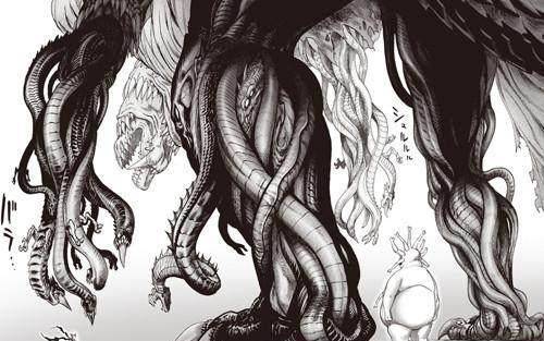 有点奥特曼怪兽中贝琉多拉一样,各种怪兽的大杂烩的感觉